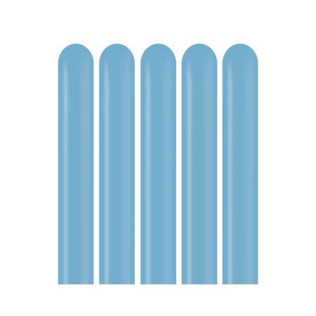 Modellierballons 260 – 5 x 153 cm – 100 Stück hellblau