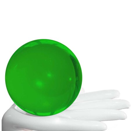 Acrylic contact juggling ball green 100mm