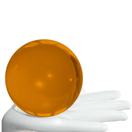 acryllic ball orange 100mm