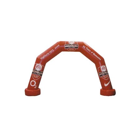 Archway, red  10m x 6m high