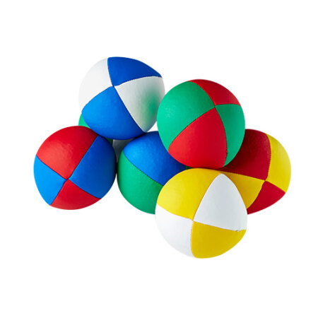 Juggling ball - Henrys Beanbag Stretch, 125 g, 67 mm blue-yellow-green-red