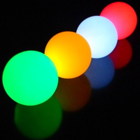 Jonglierball LED 150g, 70 mm  grün