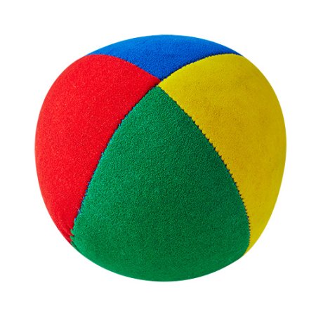 Jonglierball - Henrys Beanbag Premium, velours, 85 g, 58 mm (klein) grün-rot-blau-gelb