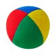 Jonglierball - Henrys Beanbag Premium, velours, 85 g, 58 mm (klein) grün-rot-blau-gelb