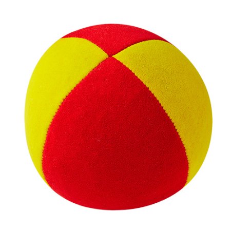 Juggling balls - Henrys Beanbag Premium, velours, 85 g, 58 mm (small) red-yellow