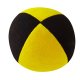 Juggling balls - Henrys Beanbag Premium, velours, 85 g, 58 mm (small) black-yellow