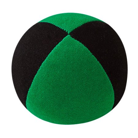 Juggling balls - Henrys Beanbag Premium, velours, 85 g, 58 mm (small) black-green