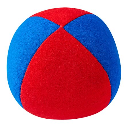 Juggling balls - Henrys Beanbag Premium, velours, 85 g, 58 mm (small) blue-red