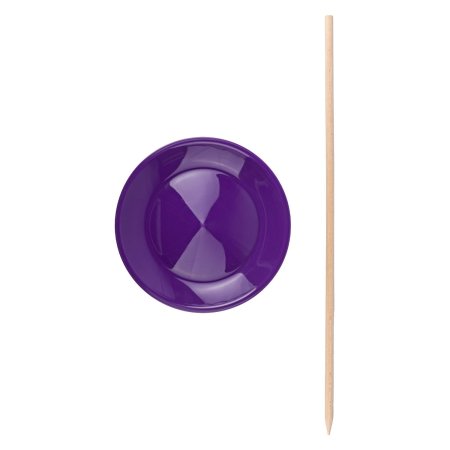 Spinning Plate with wooden stick Schwab purple