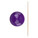 Spinning Plate with wooden stick Schwab purple