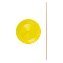 Spinning Plate with wooden stick Schwab neon yellow