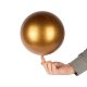 Jonglierball Spinning Ball Glitter 220 mm, 350gr Weiß