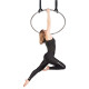 Variable hanging point for aerial hoops