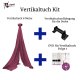 - Aerial Fabric Color Maroon + Black Ceiling Mount