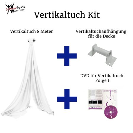 - Vertikaltuch Farbe Weiß + Aufhängung für die Decke Weiß