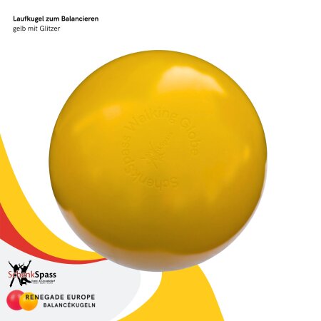 gelb mit viel Glitzer